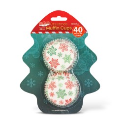 Vianočné košíčky na muffiny - Mikuláš - 40 ks / balenie