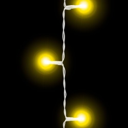 Sveteľný záves - 200 ks LED - teplá biela - sieťové - IP44 - 4,2 m - 8 programov
