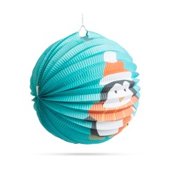 Vianočný lampion - vzor tučniaka - 25 cm