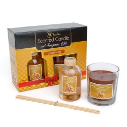 Sada vonnej sviečky a tyčinky - perník - 120 g + 100 ml