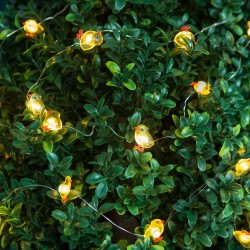 LED sveteľná reťaz - kuriatko - 2 m - 20 LED - 2 x AA
