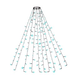 LED vianočný strom - 1,9 m - 120 LED, studená biela - IP44