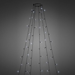 LED vianočný strom - 1,9 m - 120 LED, studená biela - IP44