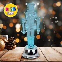 LED dekorácia olovený vojak - RGB LED - 15 x 5 x 5 cm - na batérie