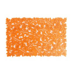 Jesenná dekorácia - podložka - filc, oranžová - 44,5 x 28,5 cm