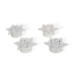 LED dekorácia - ľadový kryštál - na batérie - 4 ks / balenie