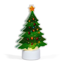 LED dekorácia - teplá biela - vianočný strom - na batérie