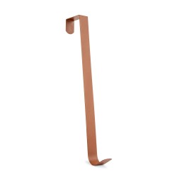 Jesenná dekorácia - držák na dverový veniec - 30 cm - kov - matná hnedá