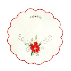 Vianočný obrus - vyšívaný - 29 cm - 3 druhy