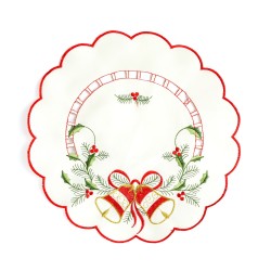 Vianočný obrus - vyšívaný - 29 cm - 3 druhy