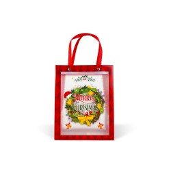 Vianočná darčeková taška - 24 x 19,5 x 9,5 cm - 2 druhy