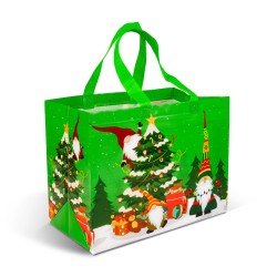 Vianočná darčeková taška - 31 x 25 x 17 cm - 4 druhy
