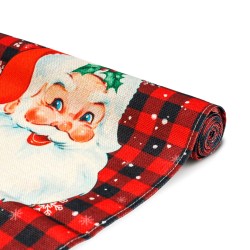 Vianočná dekorácia - stolový behúň - Santa - 183 x 33 cm