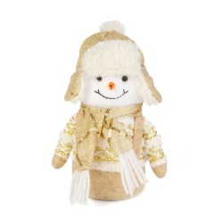 Vianočná dekorácia - snehuliak - 20 cm