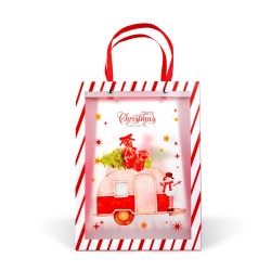 Vianočná darčeková taška - 32 x 25 x 11 cm - 2 druhy