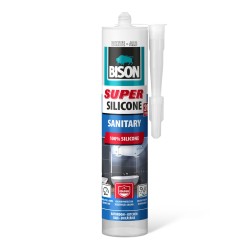Bison Super sanitárny silikón, biely, 280 ml