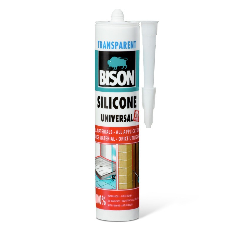 Bison univerzálny silikón, transparentný, 280 ml