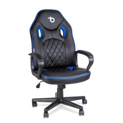 Gamer stolička s opierkou - čierna / modrá - 71 x 53 cm / 53 x 47 cm