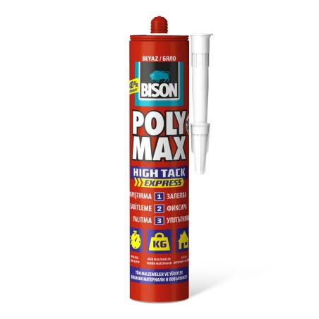 BISON Poly Max univerzálny tmel, SM polymérové lepidlo, 425 g