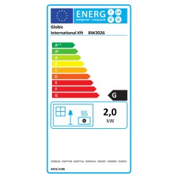 Nástenný ohrievač - s diaľkovým ovládačom - 2000 W