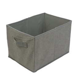 Úložný box z látky - 32 x 22 x 22 cm - sivý