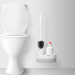 Sada s WC kefu + úložný priestor - 225 x 100 x 135 mm