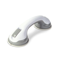 Kúpeľňové madlo – s prísavkou – plast – biele – 30 cm