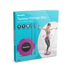 Twister fitness kotúč - s gumenými páskami - 29 cm