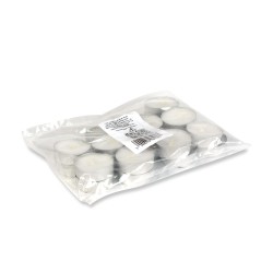 Čajová sviečka - biela - Ø37 mm - 20 ks / balenie