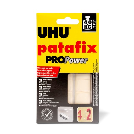 Patafix PROPower - biela lepiaca guma - 21 ks / balenie