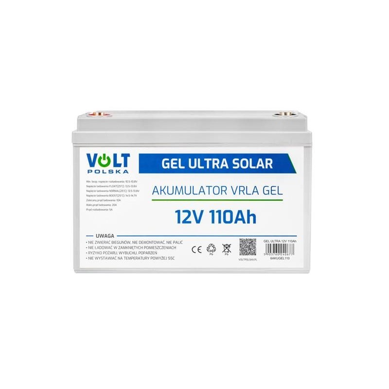 Gélová batéria 12V 110Ah V-PRO ULTRA SOLAR DEEP CYCLE