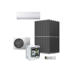 GETI GKH12K 3,5kW hybridná klimatizačná súprava, 6x 450W panel, DC rozvádzač