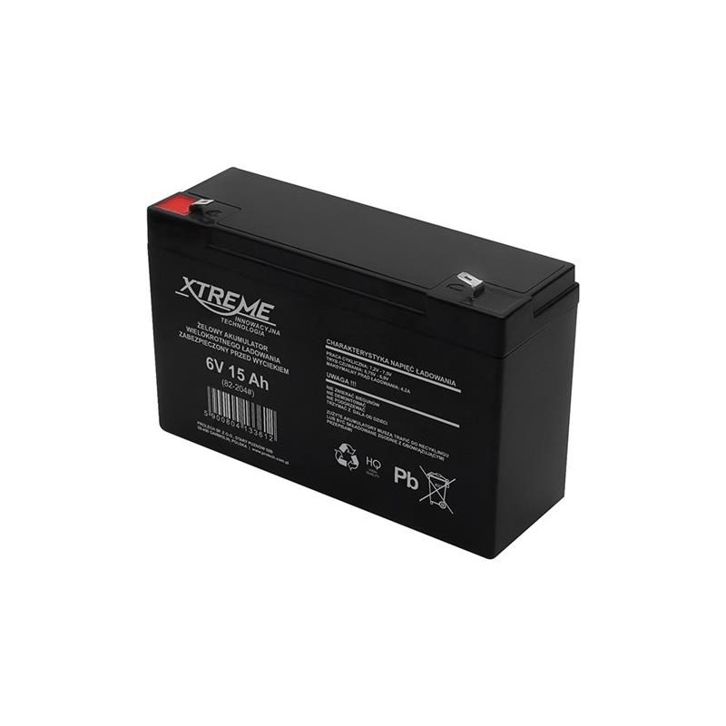 Batéria gélová 6V 15Ah XTREME 82-204