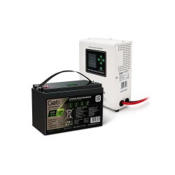 Záložný zdroj GETI GEP301LF, sinusový, 300 W (500 VA) + batéria LiFePO4 100 Ah