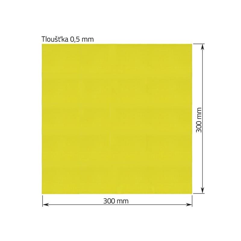 Epoxidová izolačná doska 0,5 × 300 × 300 mm pre batériové súpravy