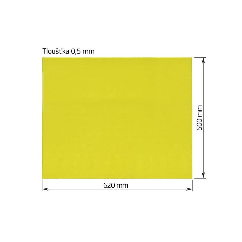 Epoxidová izolačná doska 0,5 × 500 × 620 mm pre batériové súpravy