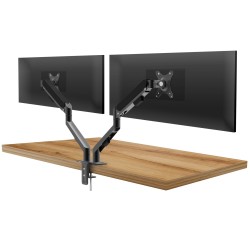 Monitor& TV konzola - s dvojtým ramenom, teleskopická - s pripevnením na stôl - 62 cm, 30"