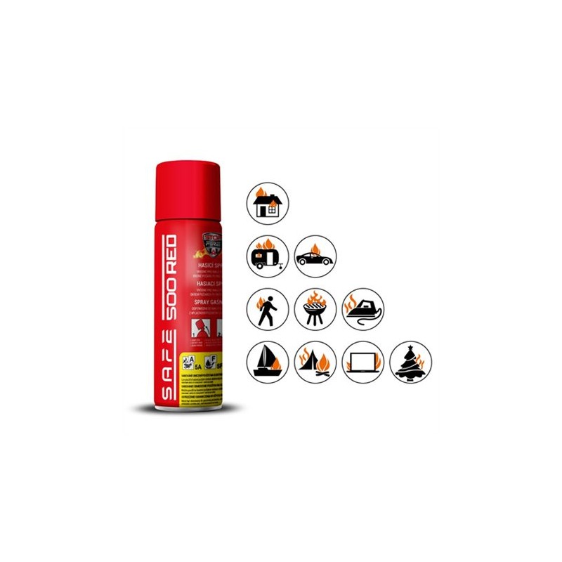 Hasiaci sprej SAFE 500 RED 500ml pena
