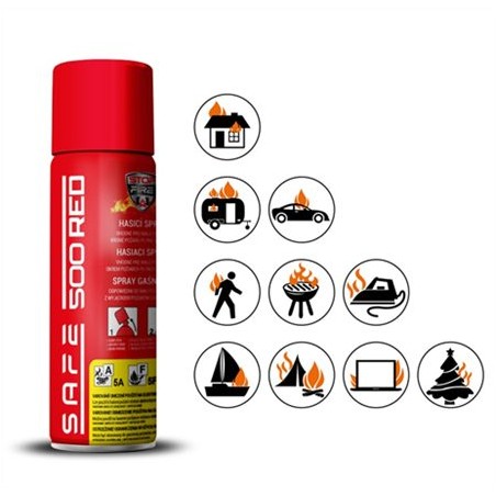 Hasiaci sprej SAFE 500 RED 500ml pena