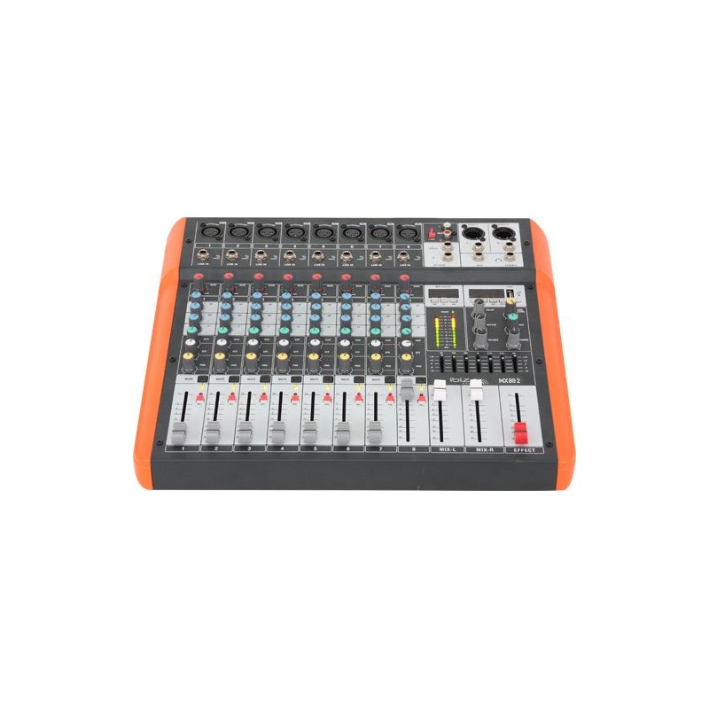 MX802 Ibiza Sound analógový mix. pult