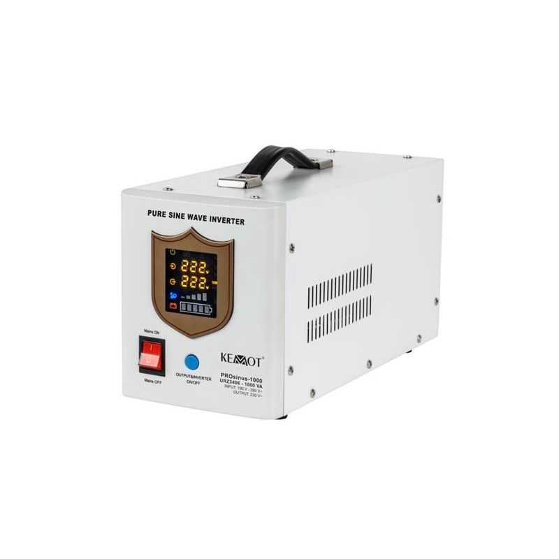 Zdroj záložný KEMOT PROsinus-1000 12V 230V 1000VA 700W White