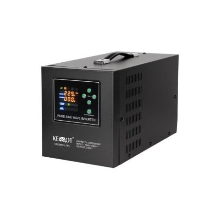 Zdroj záložný KEMOT PROsinus-2600/24-LFP4 24V 230V 2600VA 1800W Black URZ3429-LFP4