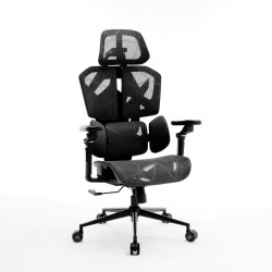TitanMesh Pro kancelárska otočná stolička s bočnými vankúšmi - čierna - 119 x 72 x 73 cm