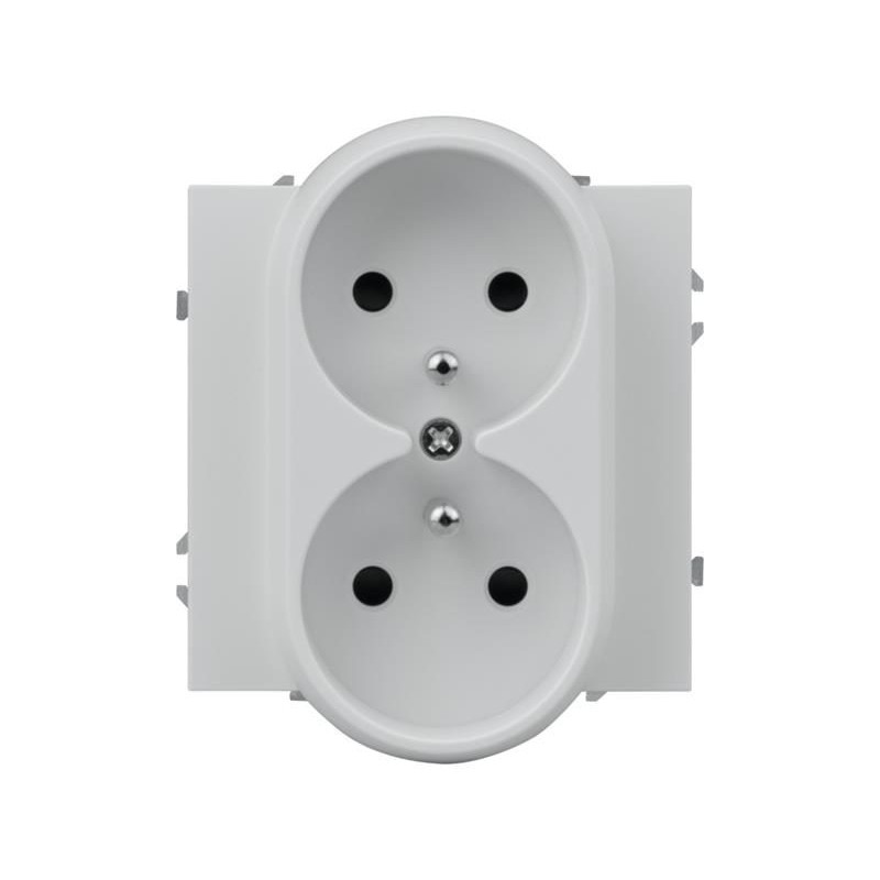 Dvojitá zásuvka DPM MOXY MOX1029W, biela