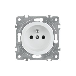 Zásuvka ELECTROMALT OVAL OVA1011W, biela