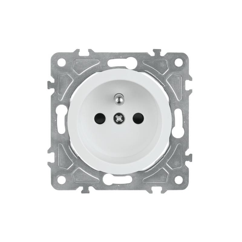 Zásuvka ELECTROMALT OVAL OVA1011W, biela
