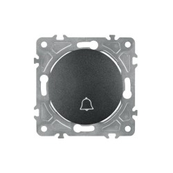 Zvonkový vypínač ELECTROMALT OVAL OVA1020B čierny