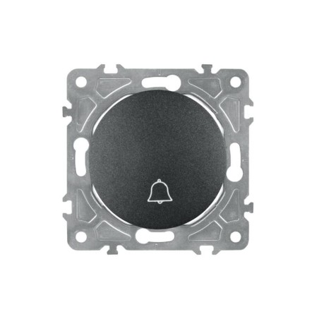 Zvonkový vypínač ELECTROMALT OVAL OVA1020B čierny