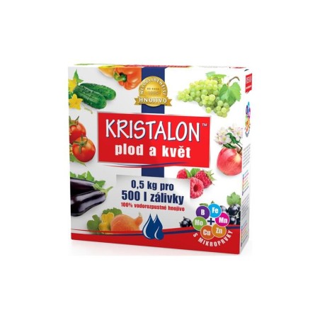 Kryštalické hnojivo pre plody a kvety KRISTALON 0,5 kg