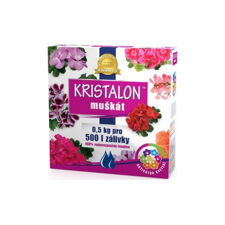 Kryštalické hnojivo pre muškáty KRISTALON 0,5 kg